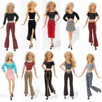 1/6 Papusa Set Haine pentru Barbie Accesorii Tricou Crop Top Pantaloni Fusta Pantaloni 11.5
