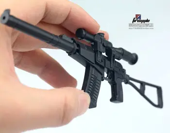 1/6 Scară SWAT CA VAL Asamblat din Plastic 4D Arma Model de Puzzle-uri Cărămidă Armă Militară Nisip Masă Jucărie pentru 12