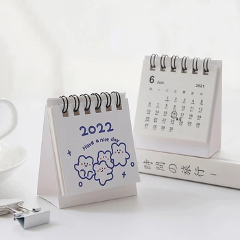 1 BUC 2022 Creative Drăguț Mini-Calendar de Birou Decor Papetărie, Rechizite Școlare