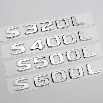 1 Buc Pentru Mercedes Benz S320L S400L S500L S350L Portbagaj Spate Emblema, Insigna Litere Autocolant