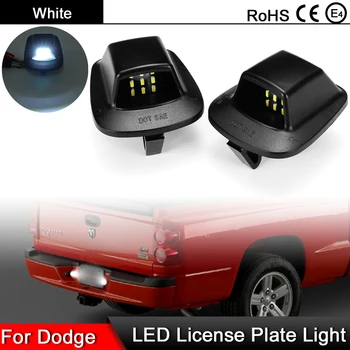 1 Pereche Pentru Dodge Dakota 1997-2010 Pentru Mitsubishi Raider 2006-2009 de Înaltă Luminozitate LED Alb Numărul de Înmatriculare Lumina