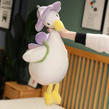 1 buc 35/40/55cm Duck Papusa Floare de Rață Jucărie de Pluș Umplute de Animale de Pluș Jucărie cel Mai bun Cadou Drăguț de Pluș Jucărie Simulare Păpușă Amuzant