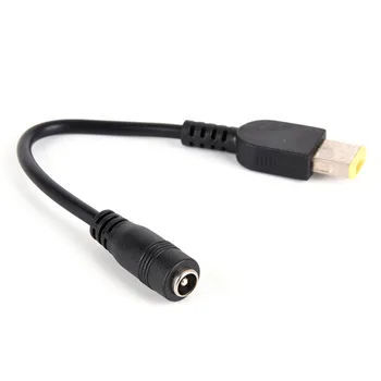 1 buc 5.5*2.5 mm de sex Feminin Interfață conector Rotund la Pătrat Plug Convertor de Putere Cablu Adaptor Pentru Lenovo ThinkPad