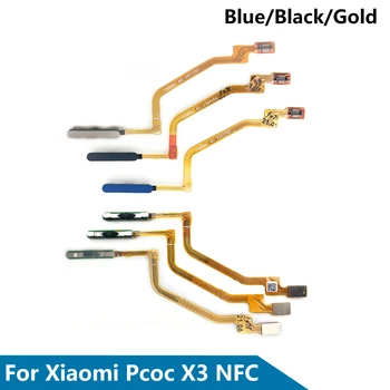 10 Buc Senzor de Amprentă digitală Butonul Home Panglică Cablu Flex Pentru Xiaomi Poco X3 NFC