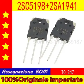 10 perechi de 2SC5198 2SA1941 2SC5198 A1941 C5198 SĂ-247 amplificator Audio de putere tranzistor