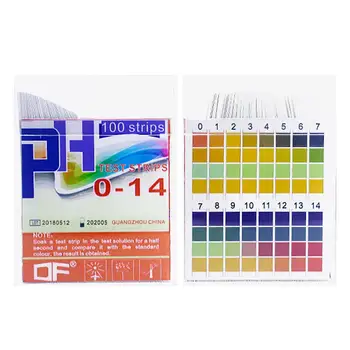 100 Benzi 1-14 Test pentru PH Alcalin PH Acid Indicator Nivel Hârtie Universal Test de Laborator Hârtie Pentru Sol Lichid Acvariu de Măsurare