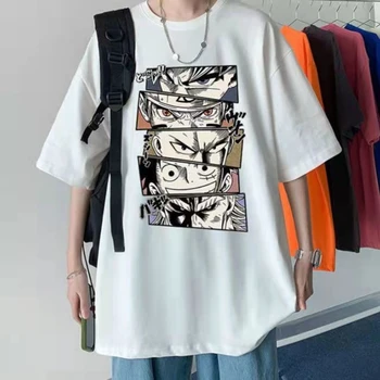 100% Bumbac Desene animate Japoneze la Colegiu Stil Grafic T Shirt Short Sleeve Tee Barbati Anime Vara T-shirt Îmbrăcăminte pentru Bărbați Harajuku
