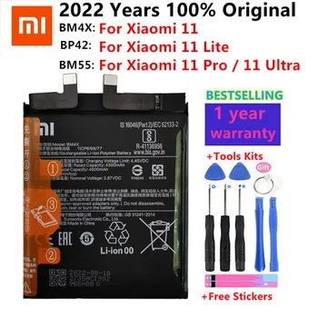 100% Original Xiaomi Baterie BM4X BM55 BP42 Pentru Xiaomi 11 Xiaomi11 Mi11 Xiaomi 11 Pro 11 Ultra Xiaomi 11 Lite Baterii de Telefon