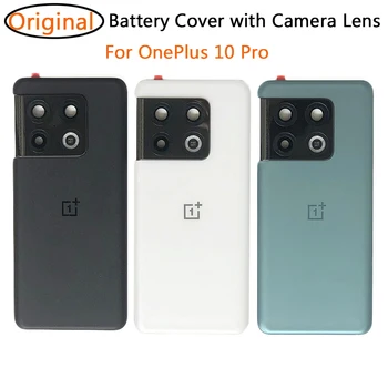 100% Original din Spate Ușă de Sticlă Locuințe Pentru OnePlus 10pro 10 Pro Baterie Capac Caz Cu aparat de Fotografiat Lentile de Înlocuire