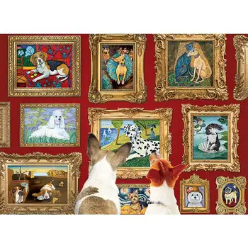 1000 Piese Puzzle-uri de Asamblare Câine imagine Galerie puzzle jucării pentru adulți copii jocuri pentru copii jocuri educative Jucarii