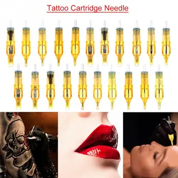 100buc Pro Unică folosință Semi Tatuaj Permanent Cartuș Ace Spranceana Pen Mașină de Aprovizionare 1RL/3RM/5M1/7RS