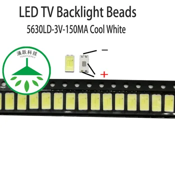 100buc/lot de calitate Superioara nou smd 5630 3v 150ma 0,5 w lampa de margele alb rece pentru reparații led-uri tv lcd iluminare din spate de striptease fierbinte