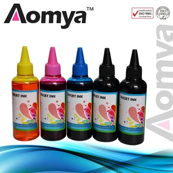 [100ml*5C] Aomya Universal CISS Cerneala Dye Ink Refill Kit Compatibil Pentru HP 178 364 564 862 5510 7510 C5300 C5383 Cerneală de Imprimantă