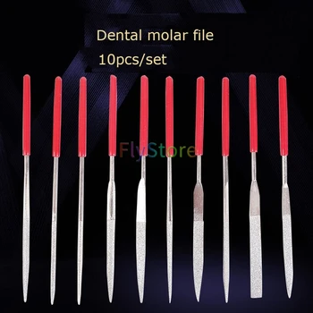 10buc Dentare Diamond Mini Ac Set de Fișiere Dentare fișier de Diamant de slefuire de rod Lustruire benzi Orală Instrument de Sutura