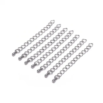 10buc/Lot 50/70 mm din Oțel Inoxidabil Extinse Lanțuri de Extensie Coada Extender Lanț pentru DIY Brățară Bijuterii Accesorii