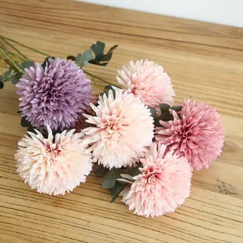 10buc Pompoms Artificiale Papadie Fals Flori de Nunta de Decorare Aranjament Floral Decor Acasă
