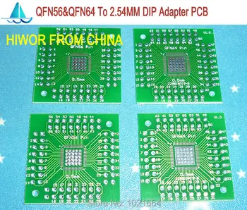 10buc/lot QFN56P & QFN64P Să DIP64Pin SMD Adaptor Pentru BAIE PCB Avizier SMD Converter