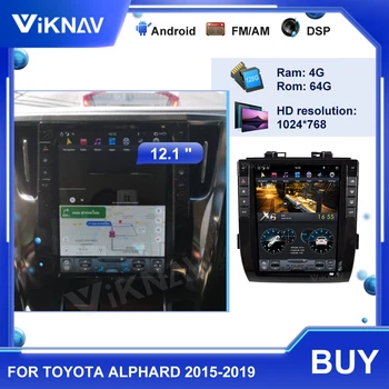 12.1 inch radio Pentru Toyota Alphard 2015-2019 Ecran Tactil Android Auto Multimedia GPS Navigatie CarPlay PX6 stereo
