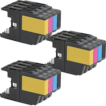 12 Pack LC71 LC75 Cartuș de Cerneală Compatibil pentru Brother MFC-J280W J425W J430W J435W J5910DW J625DW J6510DW J825DW J835DW Printer