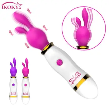 12 Viteza Rabbit Vibrator Magic Rod Masaj Stick Masturbării Feminine AV Stick Jucarii Sexuale pentru Femei Stimula Clitorisul