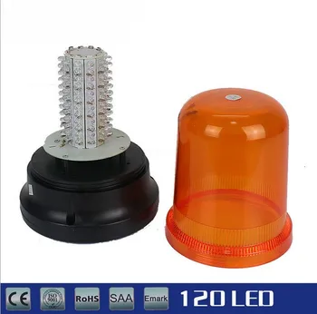 120 LED Amber LED Vehicul de Urgență Magnetic Cablate și Rotirea Far lampa de control de 12V