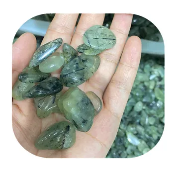 15-25mm cristale de vindecare de pietre naturale, cristale de cuarț verde Prehnite rostogolit piatra de Crăciun pentru acasă decorare