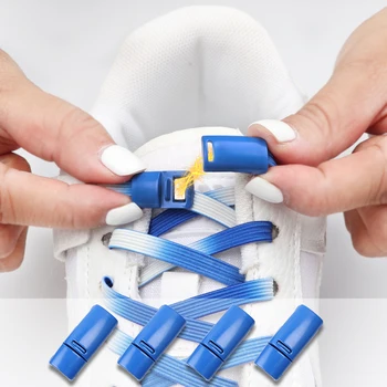 1Pair Nu-și lege Șireturile sistem de Blocare Magnetic Elastic cu Șireturi de Pantofi Pentru Copii și Adulți Adidași Plat Gradient Tieless Șireturi de Ghete