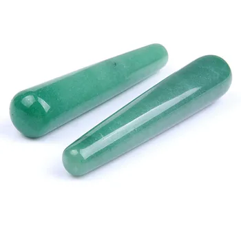 1buc Naturale aventurin verde masaj baghete de cristal de cuarț Anti Instrument de Vârstă pentru femei sănătate