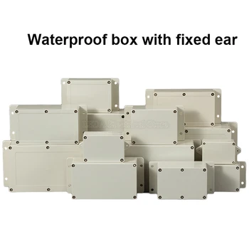 1buc cutie rezistent la apa cu urechea electrice junction box cutie de etanșare ABS impermeabil cutie rezistent la apa de butonul terminal box cutie de monitorizare