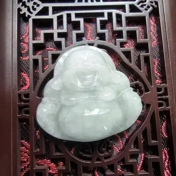 1buc/lot Naturale de Jad Guan yin Buddha Pandantiv Colier ciucure clasică, folk-Haine personalizate de potrivire bijuterii amuleta gem taki