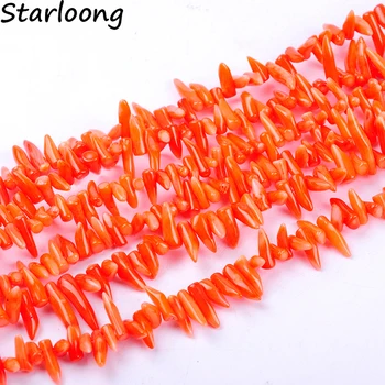 1pack/lot de Înaltă calitate neregulate pic de ardei iute forma portocaliu coral vrac distanțier margele DIY pentru bratara colier bijuterii de luare