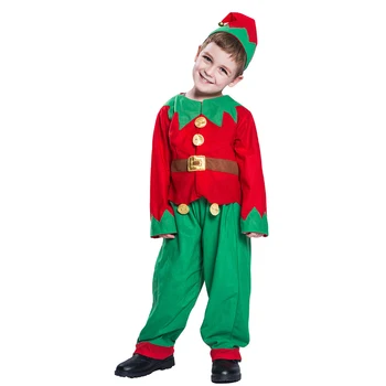 2-12 Ani Copiii Crăciun Cosplay Moș Crăciun Costume Baieti De Anul Nou Costum De Carnaval De Crăciun Elf Costum De Sărbători Haine De Petrecere Set
