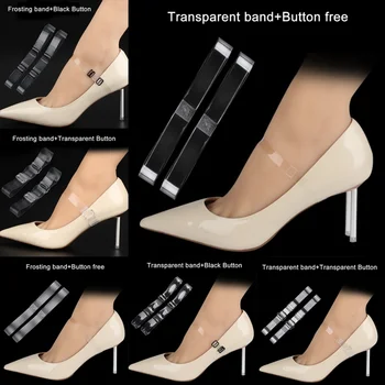 2 BUC Elastic Plastic Sireturi cu Toc Curea Femei Pantofi Adidași Pantofi Siruri de caractere de Moda Invizibil Anti-pierde Curea