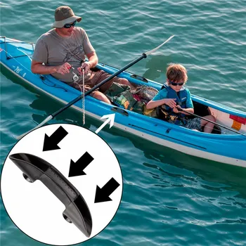 2 buc Negru Barca cu Zbaturi Suport Clip din Plastic Vâsle Keeper Caiac Zbaturi Marin Clip Titularul de Transport pe Apă Instrument de Accesorii de Pescuit