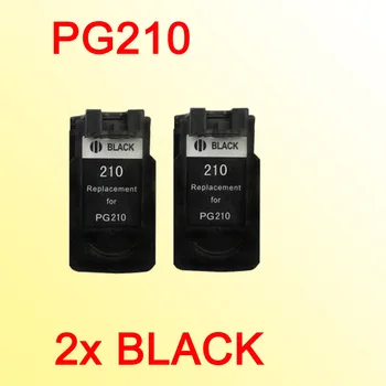 2 buc PG210 negru cartuș de cerneală compatibil pentru CANON PG-210 MP270 MP480 MP490 MP240 MP250 printer