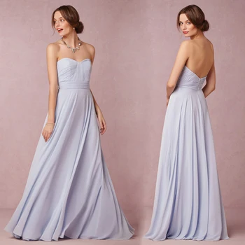 2015 noua iubita timp de domnisoara de onoare rochii pentru nunti-linie femeie sifon de Sexy partid rochii vestidos para festa casamento