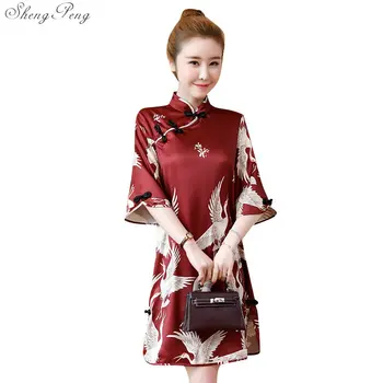 2019 vara cheongsam rochie moderna qipao rochie sexy rochii chineză tradițională chineză rochie vestido oriental qipao Q734
