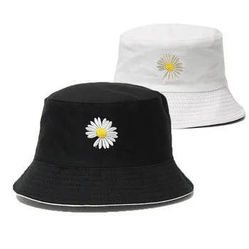 2020 Patru Sezoane Broderie Flori Găleată Pălărie Pescar Pălăria în aer liber, de Călătorie Pălărie de Soare Capac pentru Bărbați și Femei 176