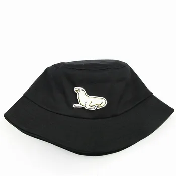 2021 Sigiliu Broderie de Bumbac Pălărie Găleată Pălărie Pescar Călătorie în aer liber Pălărie de Soare Capac Pălării pentru Bărbați și Femei 94