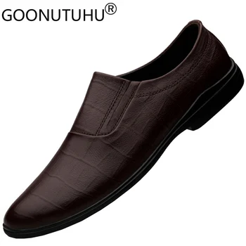 2022 Nou Stil de Moda Pantofi Barbati Casual Piele naturala Mocasini de sex Masculin de Lux de Înaltă Calitate, Pantofi Derby Om de Conducere Pantofi Pentru Bărbați