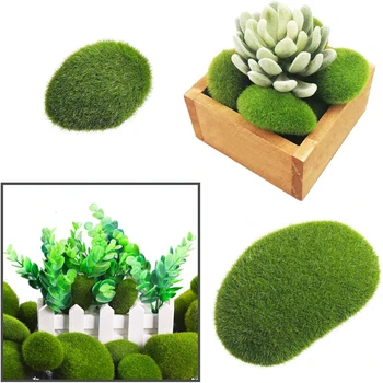 20BUC Mușchi Artificial Pietre Decorative Mușchi Verde Bile pentru Aranjamente Florale Grădini și Crafting Decor Pentru Gradina