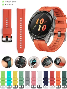 22mm Curea de Ceas Pentru Huawei Watch gt 2/2e/3 pro Silicon Smartwatch-Bratara Curea Samsung Galaxy watch 3/45mm/46mm S3 Trupa
