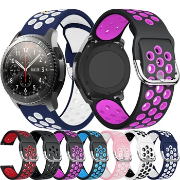 22mm silicon pentru Samsung Galaxy Watch 46mm/de Viteze S3 Frontieră/Huawei Watch GT GT2 46mm/Huami Amazfit GTR 47mm correa curea