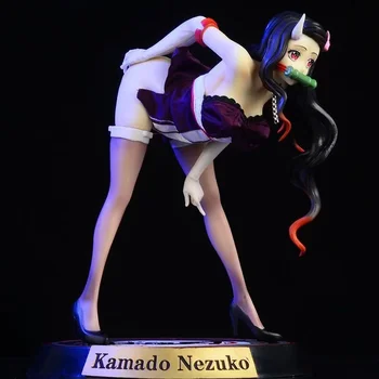 23CM Anime Demon Slaye SEXY SERIE Sexy Kamado Nezuko Acțiune Figura GK PVC Decor de Colectare Statuie Jucarii Model