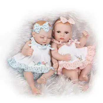 26cm Drăguț Renăscut Baby Dolls Corp Plin de Silicon Simulare Bebe Bonecas Menina Gemeos Printesa Copilul Casă de Joacă Baie Jucărie Cadouri