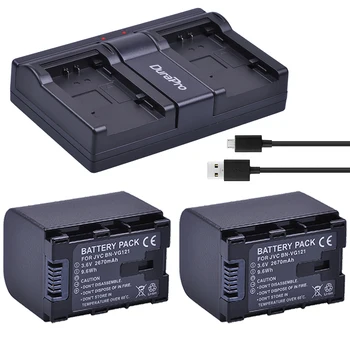 2pc BN-VG121 BN-VG121 baterie + Incarcator USB Pentru JVC GZ-HD620 GZ-HD500 GZ-HM320 GZ-HM550 GZ-HM860 GZ-HM960 GZ-HM970 GZ-HM855
