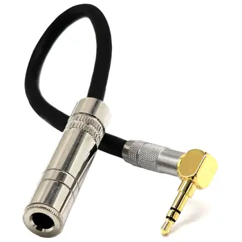 3.5 Masculin Mufa Jack Stereo La 6.35 Feminin Stereo Cablu De Extensie În Unghi Linie Audio Cablu