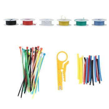 30AWG 50M/Cutie Cablu de Sârmă Silicon Flexibil 5 Culoare Mix Pachet Cutie de Conserve de Cupru toroane Cabluri Electrice