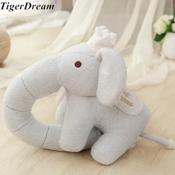 30cm-O singură Bucată de Elefant Jucării de Pluș Super Moale de Bumbac PP Animale Împăiate Păpuși Perne de Dormit Pentru Copii Cadouri
