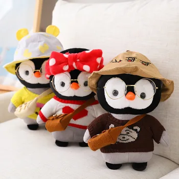 30cm Pinguin Cosplay Dress Up Pânză Jucării de Pluș Animale Drăguț Păpușă Jucărie Umplute Moale Perna pentru Copii Pentru Copii, Copii, Cadouri de Ziua de nastere